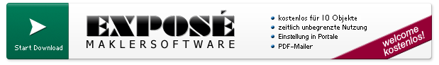 Zur Download-Seite - Maklersoftware EXPOSE welcome downloaden