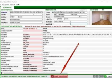 Immobilienscout24 Objekt importieren