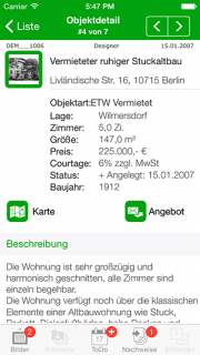 iOS Objekt-Detail
