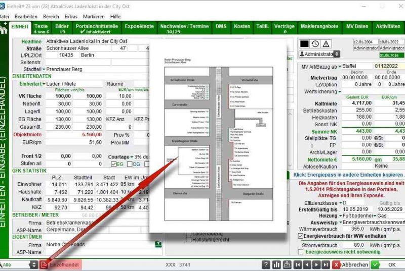 Laufliste Ladengeschäft