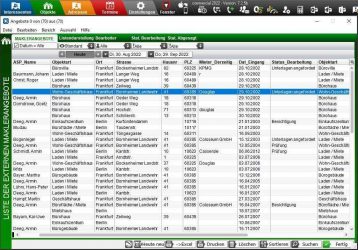 Maklerangebote - Liste