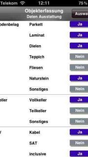 iOS Objekterfassung Detail
