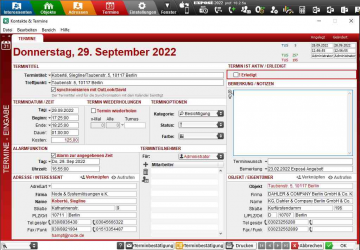 Termine Eingabe